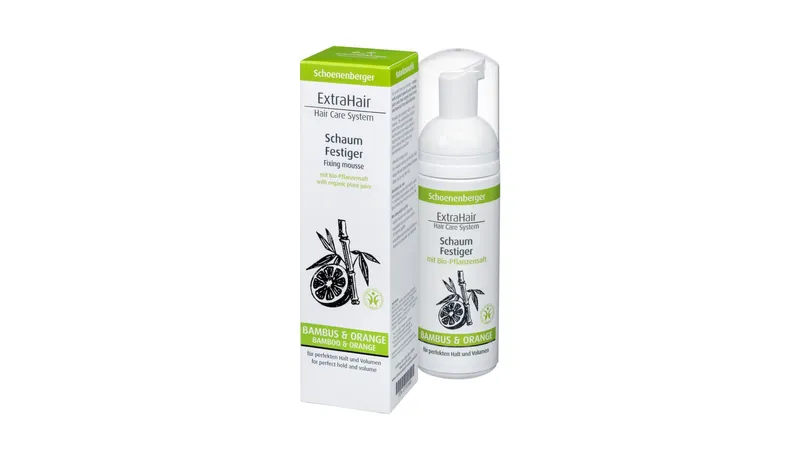 ExtraHair® Schaum Festiger mit Bio-Pflanzensaft u. Bambusextrakt BDIH von Herbaria Kräuterparadies GmbH