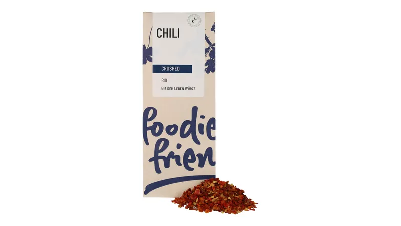 BIO Chili crushed in einer kompostierbaren Tüte  von foodie & friends Gallerie Bild 1