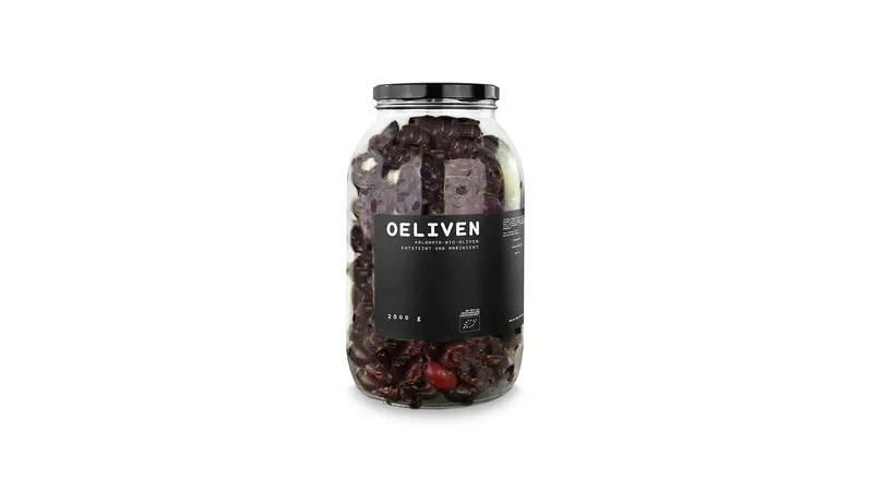 OELIVEN - Kalamata: biozertifizierte Kalamata-Oliven mit Olivenöl , Meersalz, Essig, Oregano von OEL-Berlin Gallerie Bild 1