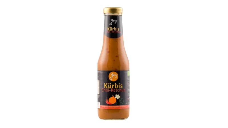 Kürbis Ketchup Chili, scharf - vegan - ohne Tomate - aus Hokkaidokürbis - wenig Zucker von Georgs Bio-Bauern Gallerie Bild 1
