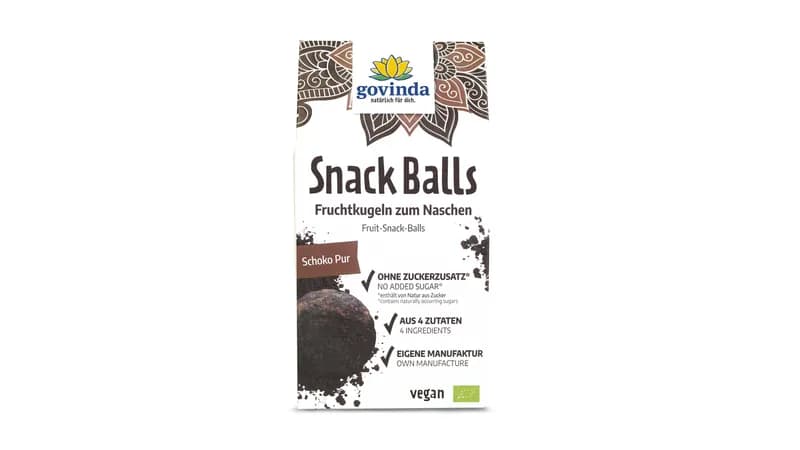 Snack Balls Schoko Pur von Govinda Natur GmbH Gallerie Bild 1