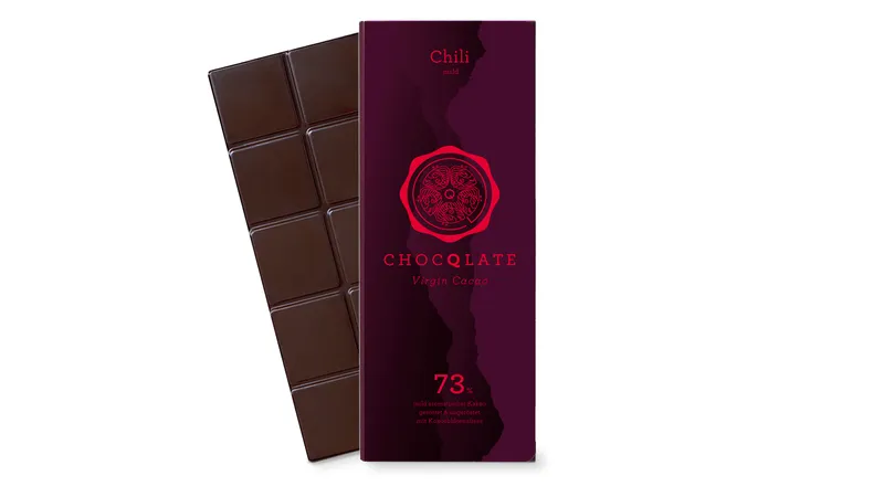 Virgin Cacao Schokolade Chili, 73% Kakao, 75g von TrustFood GmbH Gallerie Bild 2
