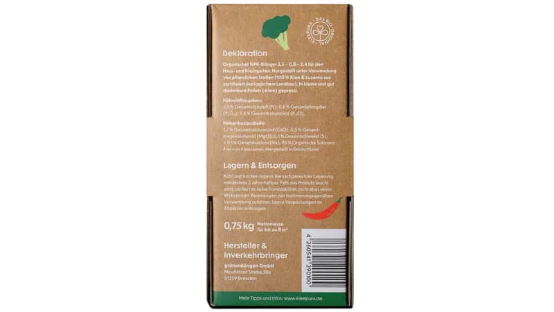 KleePura BioDünger aus 100% Bio-Klee und Bio-Luzerne (Naturland)