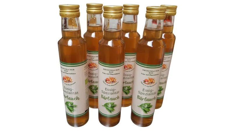 Bärlauch Würzessig bio 6x 0,25l Flasche von Kredenbacher Hof GmbH & Co. Sonnenblumen KG Gallerie Bild 1
