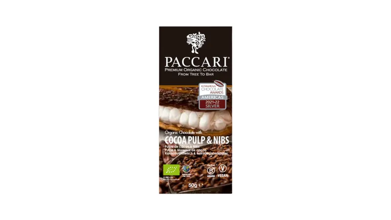 Bio Schokolade Kakaopulpe & Nibs von PACCARI Schokolade Gallerie Bild 1
