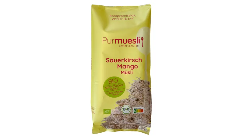 Bio Müsli Sauerkirsch Mango von Purmuesli Food GmbH Gallerie Bild 1