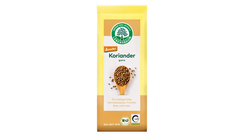 Koriander, ganz