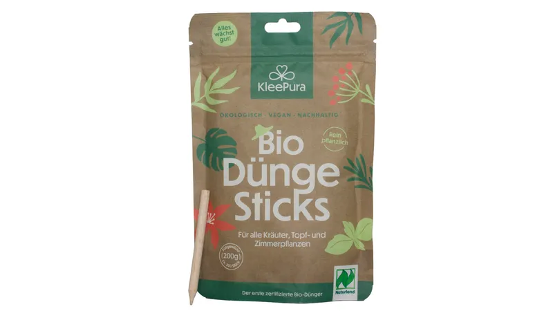 KleePura BioDüngeSticks aus 100% Bio-Klee und Bio-Luzerne (Naturland)