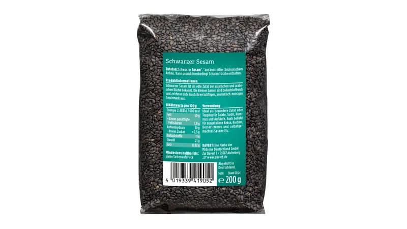 Schwarzer Sesam 200 g