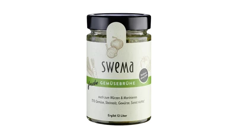 Frische Gemüsebrühe klassisch, 320g für 12 Liter, 73% Gemüse, Steinsalz, Gewürze. Sonst nichts! von SweMa - Frische Gemüsebrühe Gallerie Bild 1