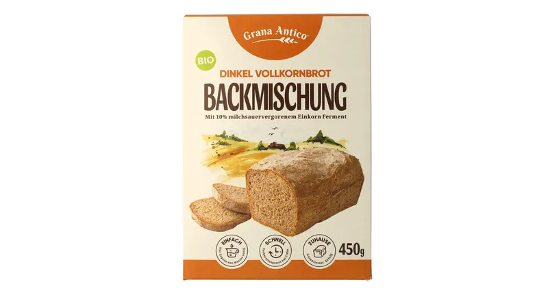 Grana Antico BIO-Dinkel-Backmischung Vollkorn 450 g von bakeryteam.de