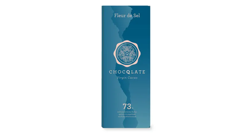 Virgin Cacao Schokolade Fleur de Sel, 73% Kakao, 75g von TrustFood GmbH Gallerie Bild 1