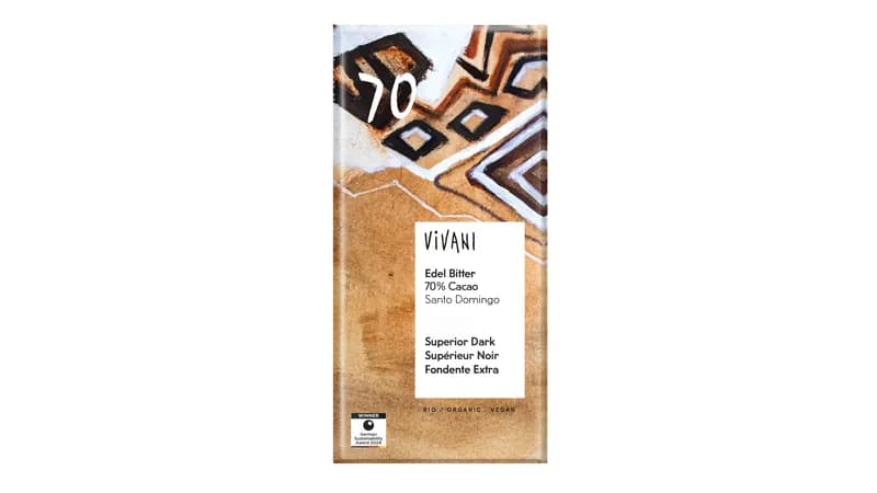 Vivani - Edel Bitter Schokolade 70% Cacao Santo Domingo Gallerie Bild 2