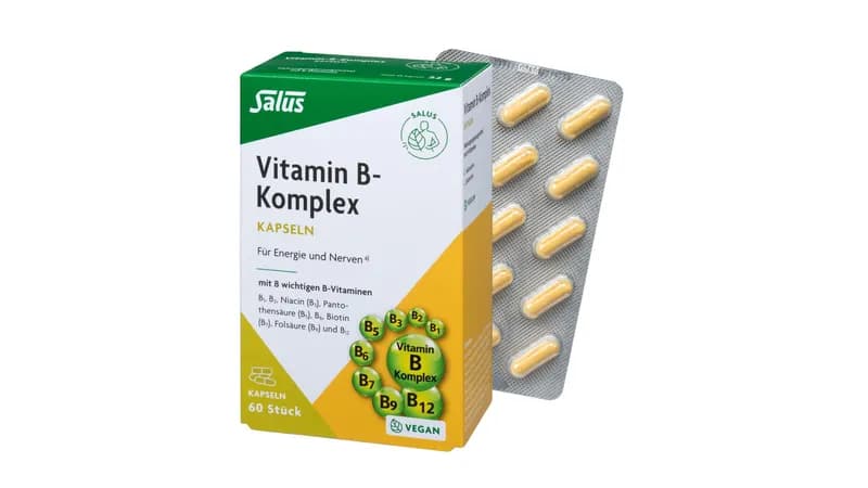 Vitamin-B-Komplex Kapseln 60 Kps. von Herbaria Kräuterparadies GmbH Gallerie Bild 1
