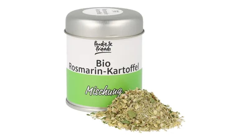 Bio Rosmarin-Kartoffel Mischung 50g in der Streudose von foodie & friends Gallerie Bild 1