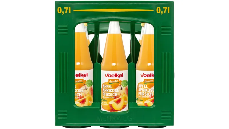 Apfel Aprikose Pfirsich 100% Direktsaft