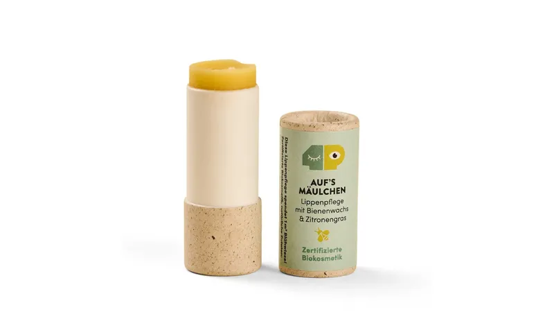 Auf´s Mäulchen - Nachhaltige Lippenpflege mit Bienenwachs & Zitronengras - Zertifizierte Biokosmetik  Gallerie Bild 1
