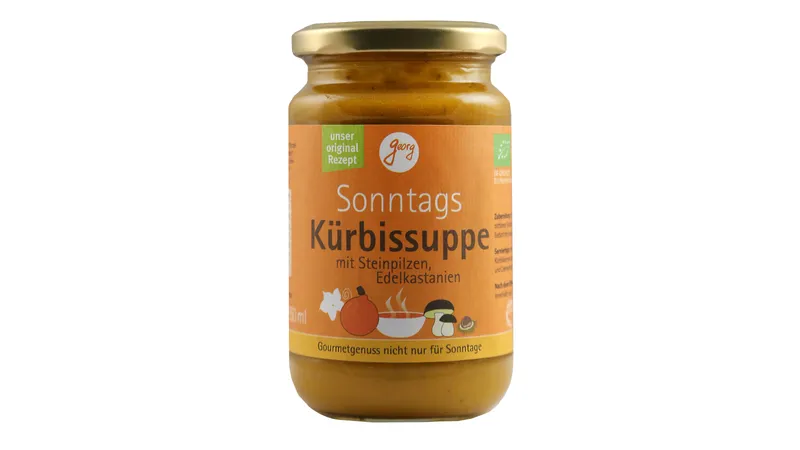 Sonntags-Kürbissuppe mit Hokkaidokürbis, Edelkastanien und Steinpilzen Bio von Georgs Bio-Bauern Gallerie Bild 4
