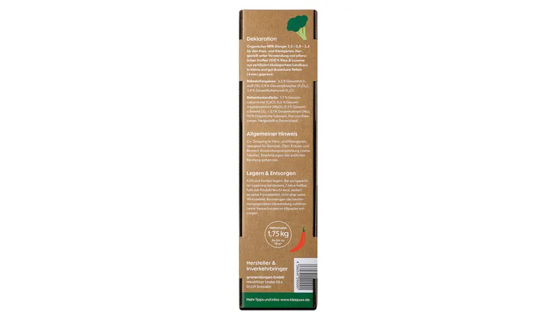 KleePura BioDünger aus 100% Bio-Klee und Bio-Luzerne (Naturland)