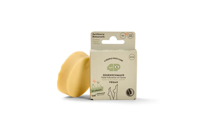 Veganer Zehenschmaus - Feste Fußcreme Nachfüller - zertifizierte Biokosmetik Gallerie Bild 1