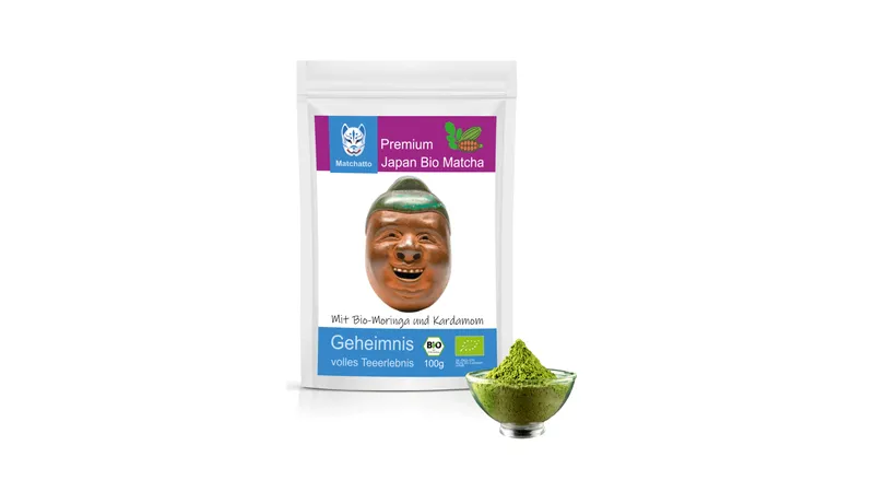 Matcha Tee Moringa & Kardamom Bio 100g von Matchatto GmbH Gallerie Bild 1