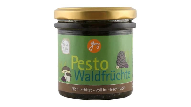 Pesto Waldfrüchte mit Wildheidelbeeren, Maronen, Steinpilzen Bio von Georgs Bio-Bauern Gallerie Bild 1