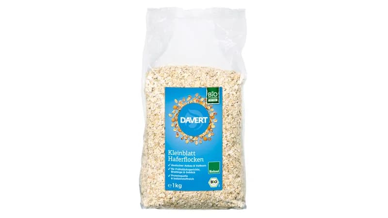Kleinblatt Haferflocken Bioland, 1kg