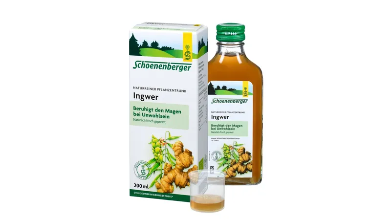 Schoenenberger Ingwer Naturrein. Pflanzentrunk bio Gallerie Bild 1