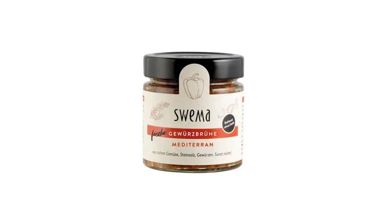Frische Gemüsebrühe mediterran - 210g Glas für 6 Liter, rohes Gemüse, Steinsalz, Gewürze. Sonst nichts! von SweMa - Frische Gemüsebrühe Gallerie Bild 1