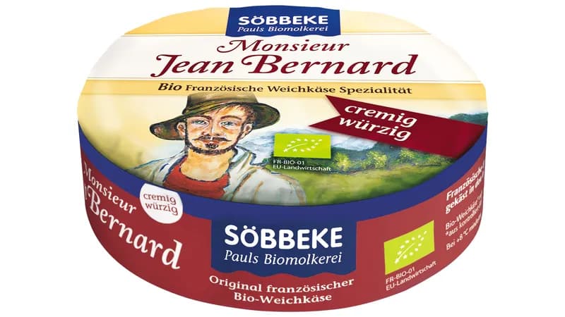 Bio Weichkäse Monsieur Jean Bernard würzig 60 % Fett i. Tr.