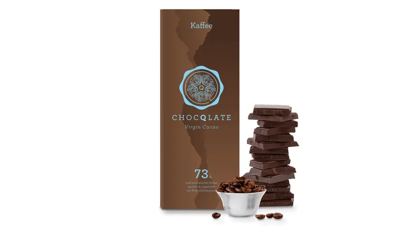 Virgin Cacao Schokolade Kaffee, 73% Kakao, 75g von TrustFood GmbH Gallerie Bild 3