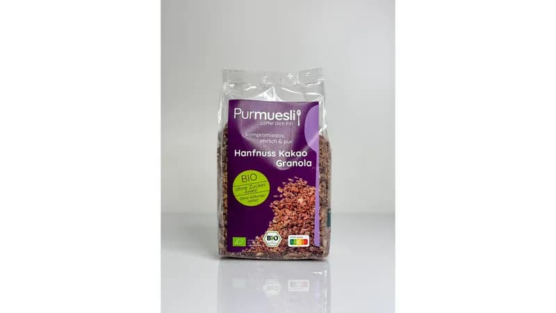 Bio Hanfnuss Kakao Granola von Purmuesli Food GmbH Gallerie Bild 1