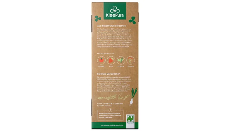 KleePura BioDünger aus 100% Bio-Klee und Bio-Luzerne (Naturland)
