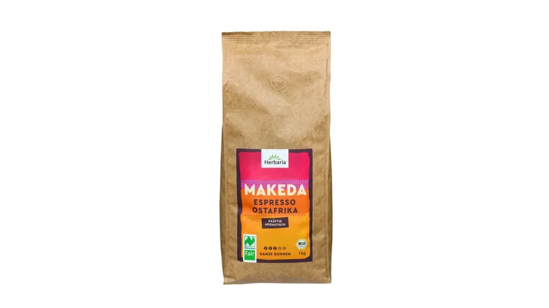 Makeda Espresso ganze Bohne bio von Herbaria Kräuterparadies GmbH