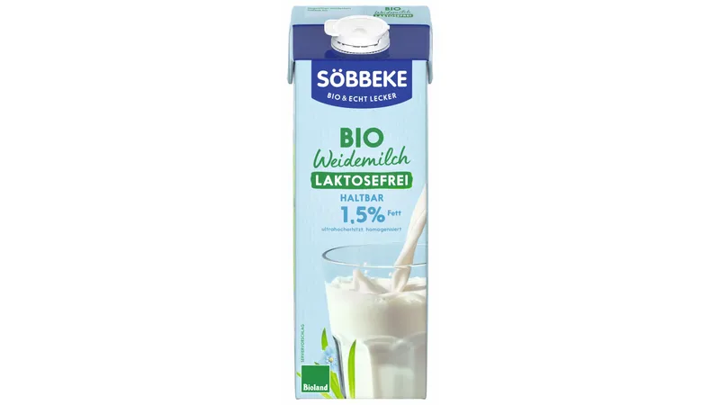 Haltbare Bio Weidemilch laktosefrei 1,5 % Fett