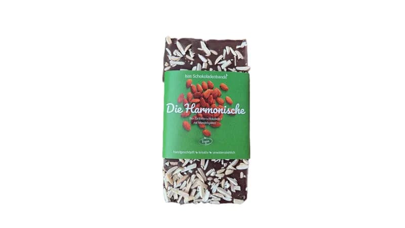 "Die Harmonische" Bio-Zartbitterschokolade mit Mandelsplitter