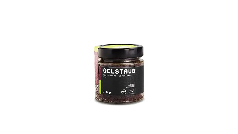 OELSTAUB Mix - getrocknete grüne und Kalamata Oliven*, Natives Olivenöl*, Meersalz, Oregano*, Thymian*, Rosmarin* von OEL-Berlin Gallerie Bild 1