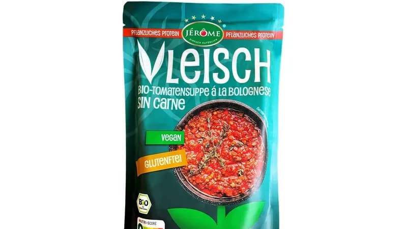 Bio Vleisch-Tomatensuppe á la Bolognese* sin carne 400 ml "im Frischebeutel" (Jerome) von Bavaria Biomarken Gmbh & Co. Kg Gallerie Bild 1