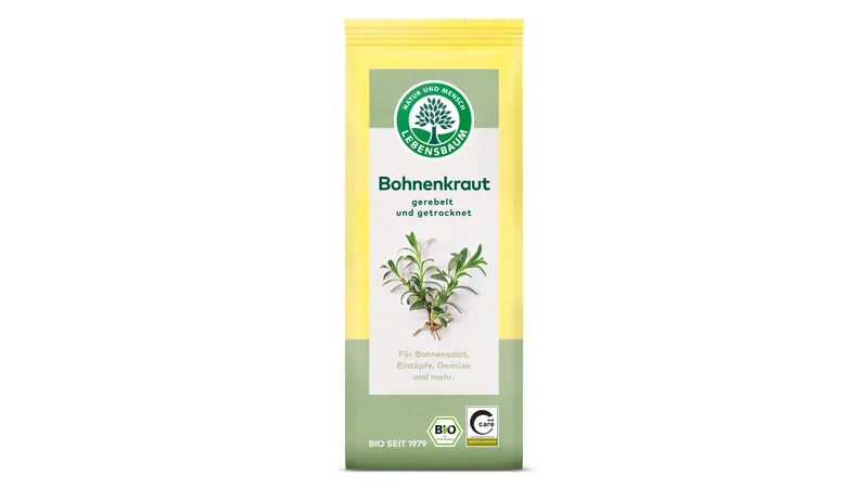 Bohnenkraut gerebelt und getrocknet