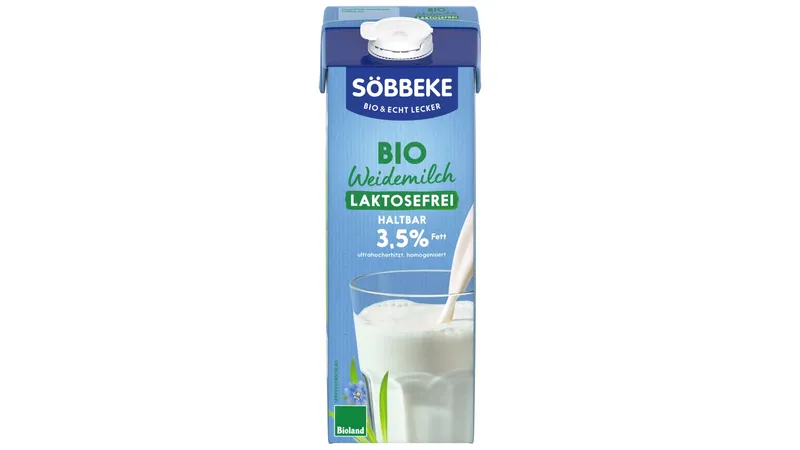 Haltbare Bio Weidemilch laktosefrei 3,5 % Fett