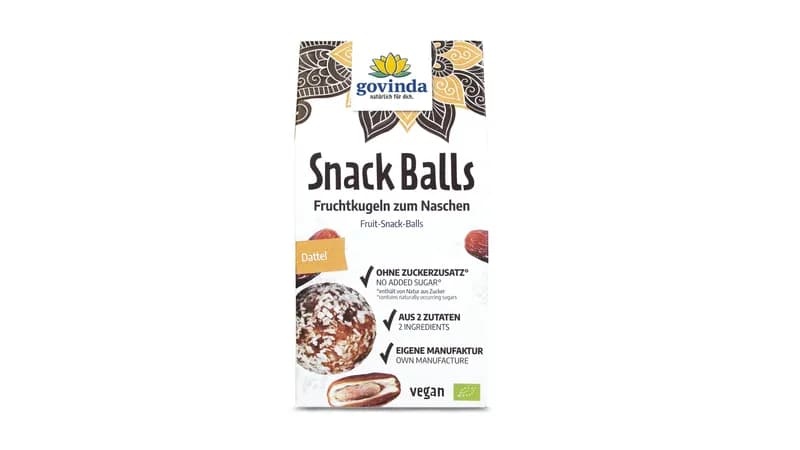 Snack Balls Dattel von Govinda Natur GmbH Gallerie Bild 1