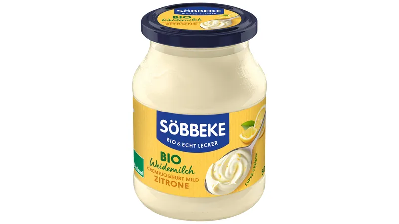 Bio Weidemilch Joghurt mild Zitrone 7,5 % Fett
