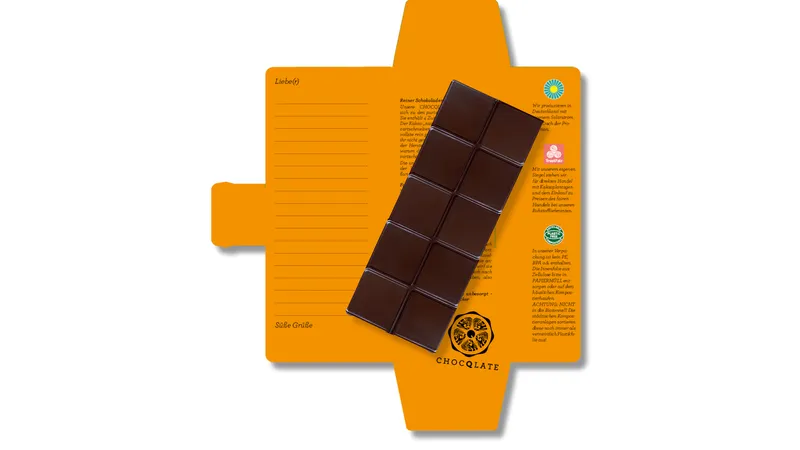 SweetGreets Schokolade "Freunde fürs Leben", 50% Kakao + Haselnussmus, 70g von TrustFood GmbH Gallerie Bild 3
