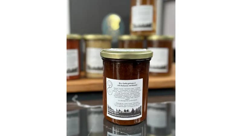Bio-Geflügelsauce mit Rotwein verfeinert von Das tapfere Bäuerlein GmbH Gallerie Bild 1