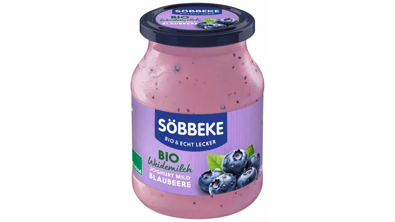 Bio Weidemilch Joghurt mild Blaubeere 3,8% Fett
