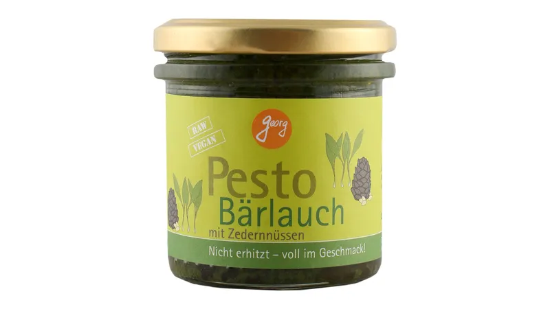 Pesto Bärlauch aus zertifizierter Wildsammlung mit Zedernüssen Bio von Georgs Bio-Bauern Gallerie Bild 1