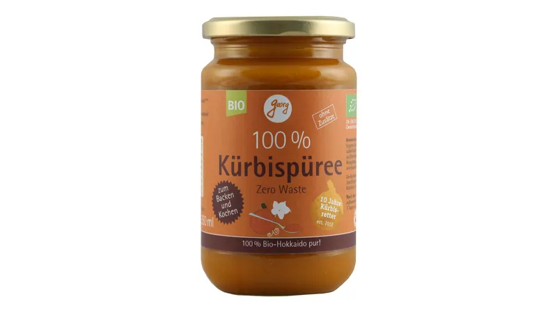 Kürbispüree Bio 100% Bio Hokkaido-Kürbis Gallerie Bild 1