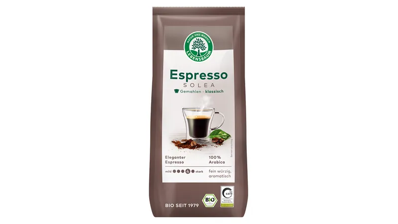 Espresso Solea, gemahlen, klassisch