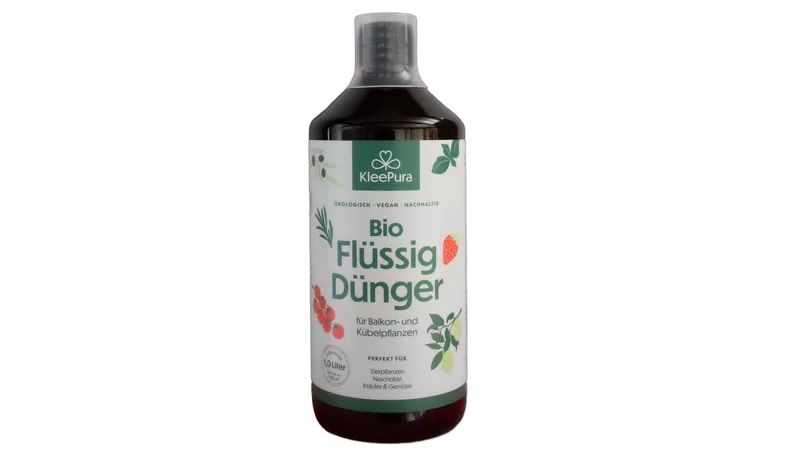 KleePura BioFlüssigdünger, rein pflanzlich, für Balkon- und Kübelpflanzen perfekt für Zierpflanzen, Naschobst, Kräuter & Gemüse von grünerdüngen GmbH