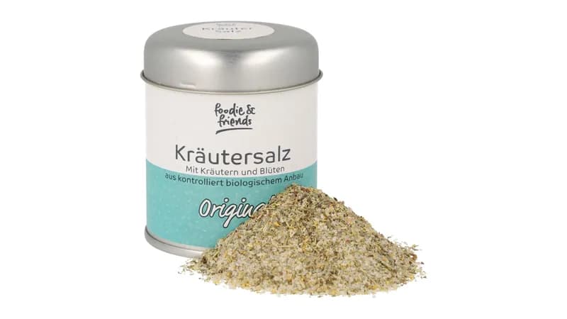 foodie & friends Kräutersalz Original 110g mit Kräutern und Blüten aus kbA von foodie & friends Gallerie Bild 1